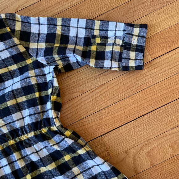 Lira yellow plaid tunic/top NWOT - Picture 3 of 7